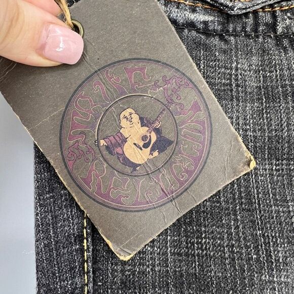 True Religion Women's 30 NWT Vintage Y2K 2004 JOEY Gray Wash Boot Cut Jeans - Picture 4 of 12